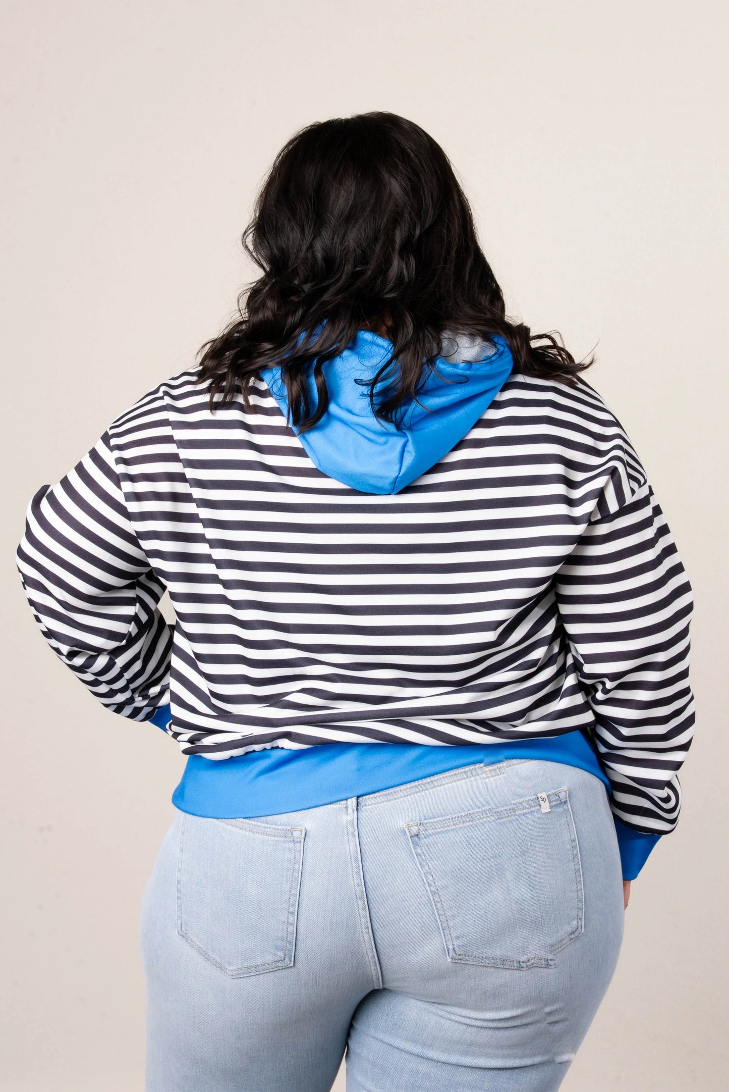 Georgia Mae Striped Hooded Pullover