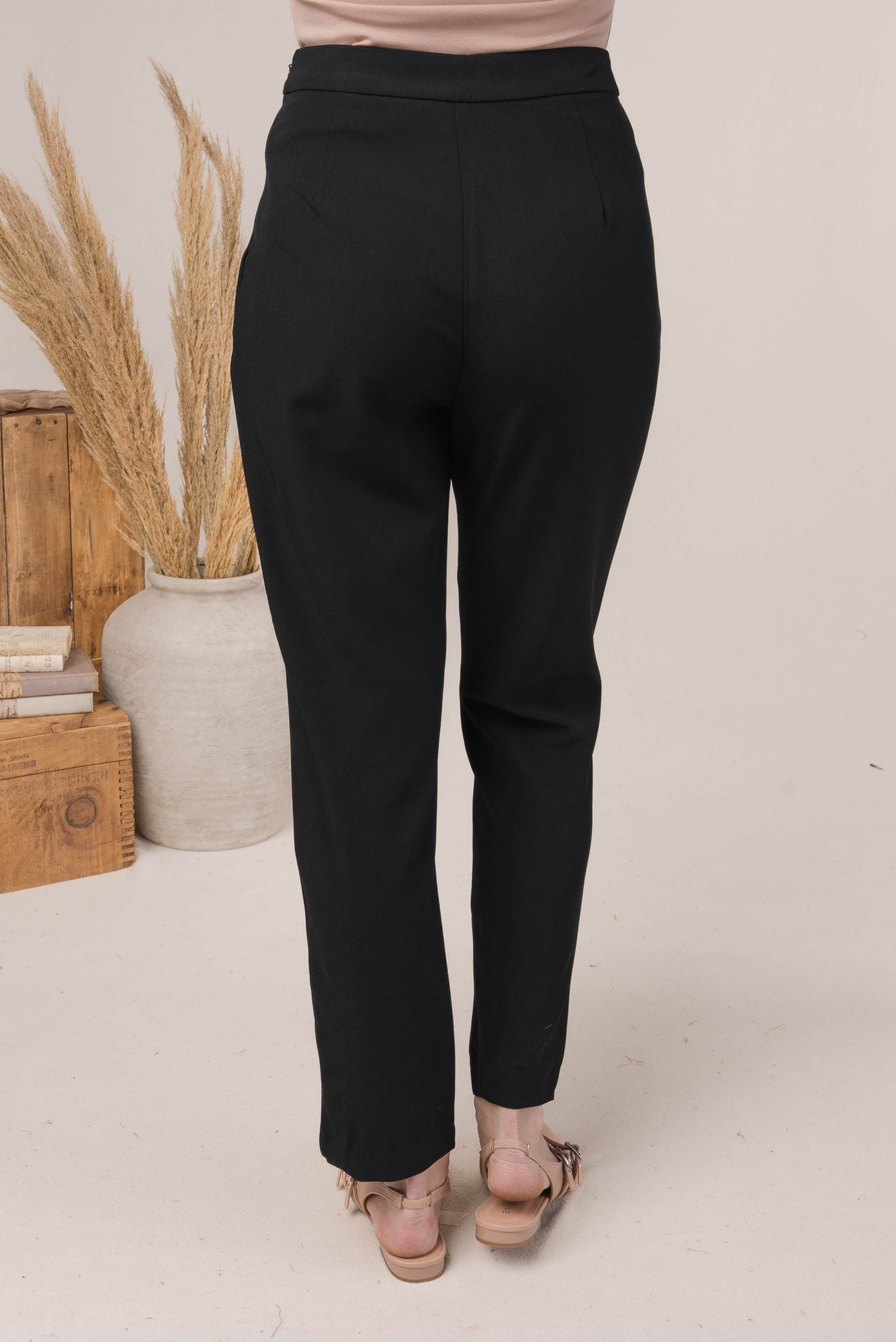 Side Zipper Ankle Pants