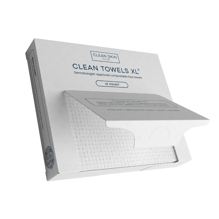 Clean Skin Club | XL Travel Disposable Face Towels - 10 ct