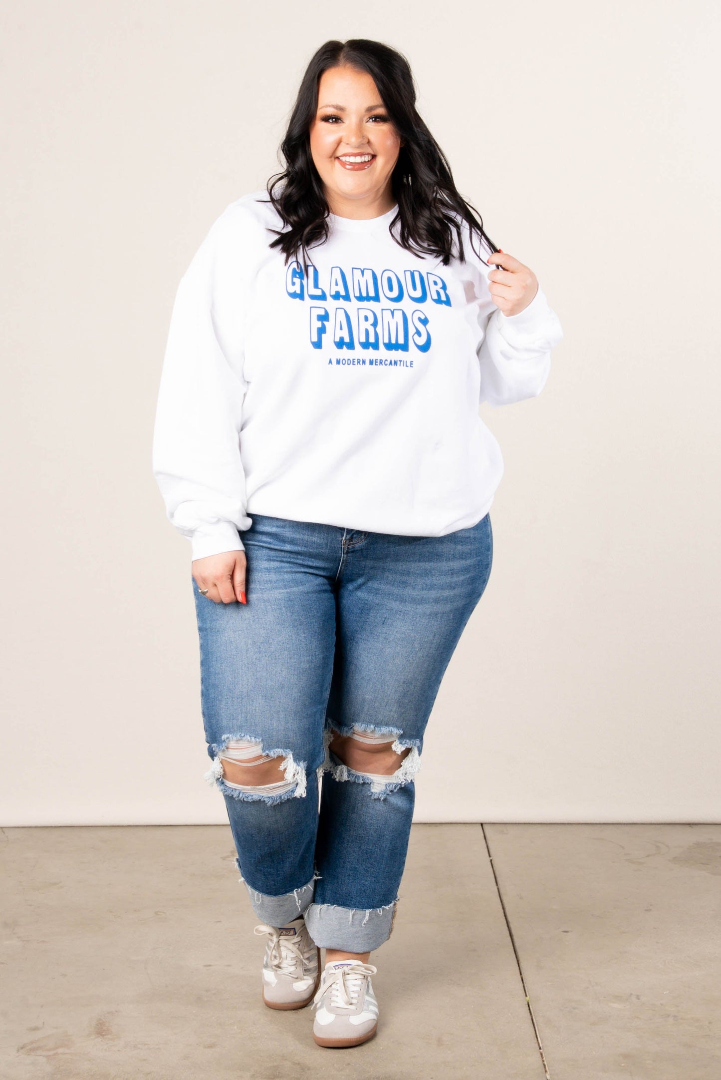 Glamour Farms A Modern Mercantile Graphic Sweatshirt