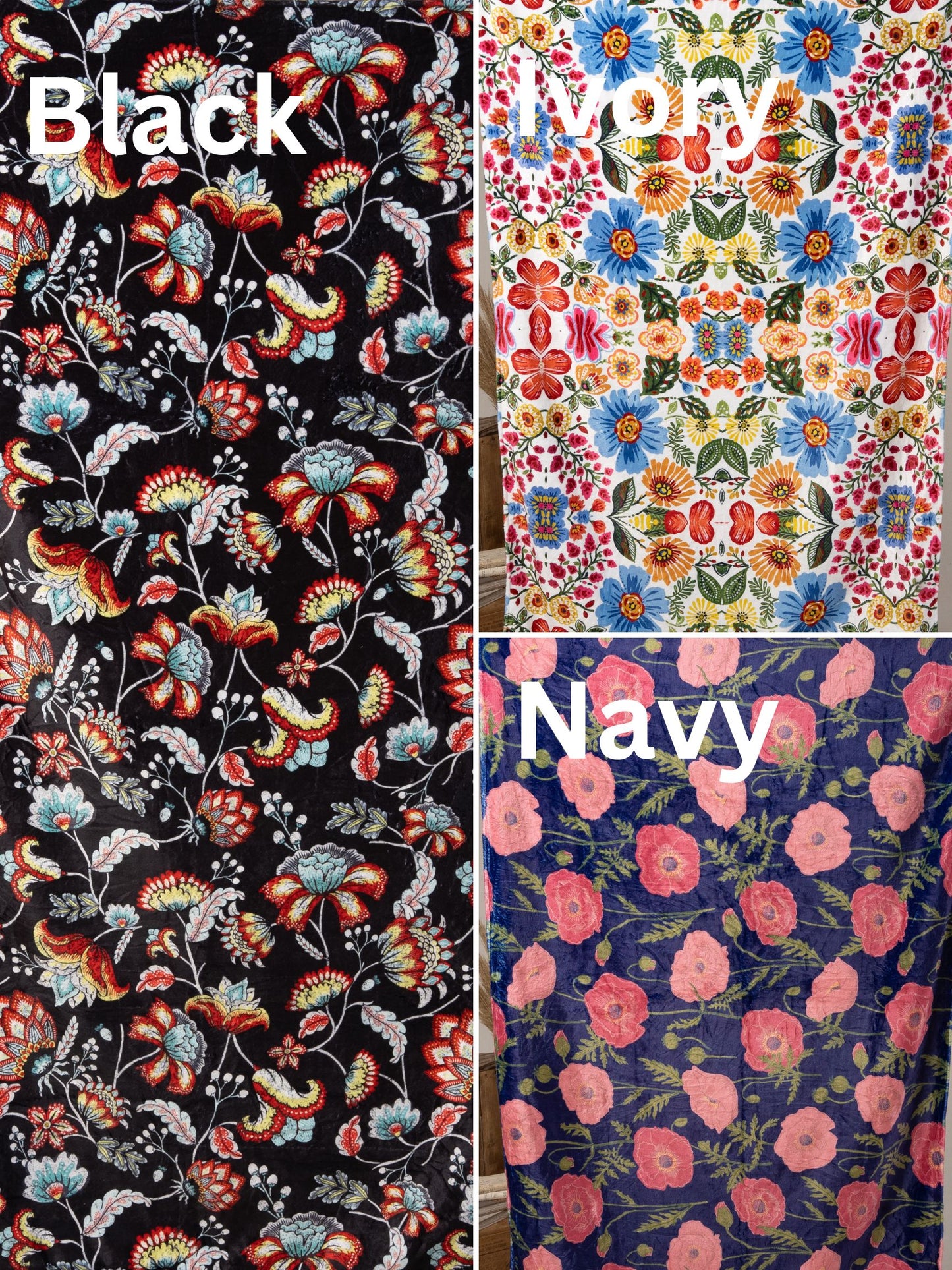 Floral Cloud Travel Blankets