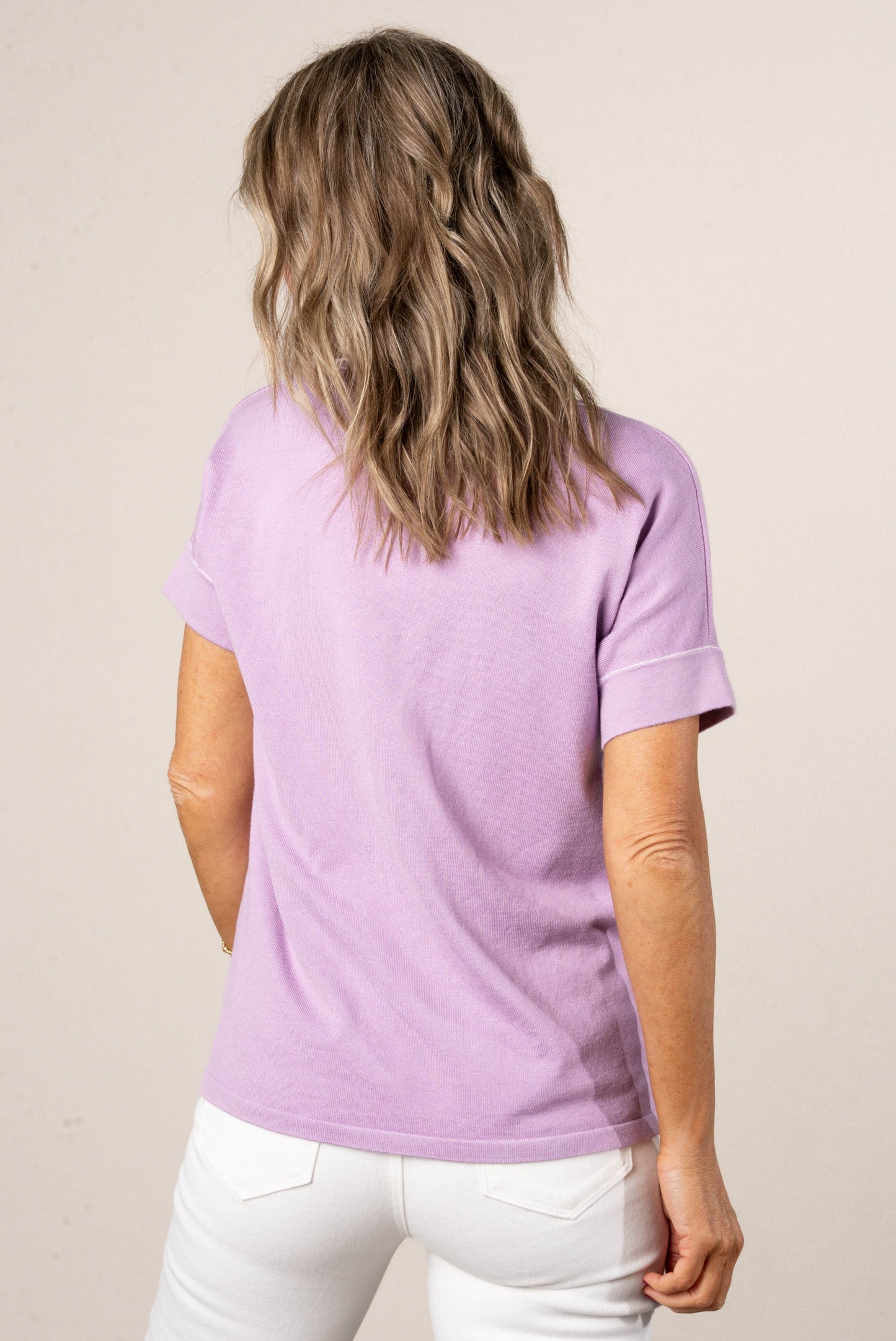 Contrast Trim Dolman Top *Final Sale*
