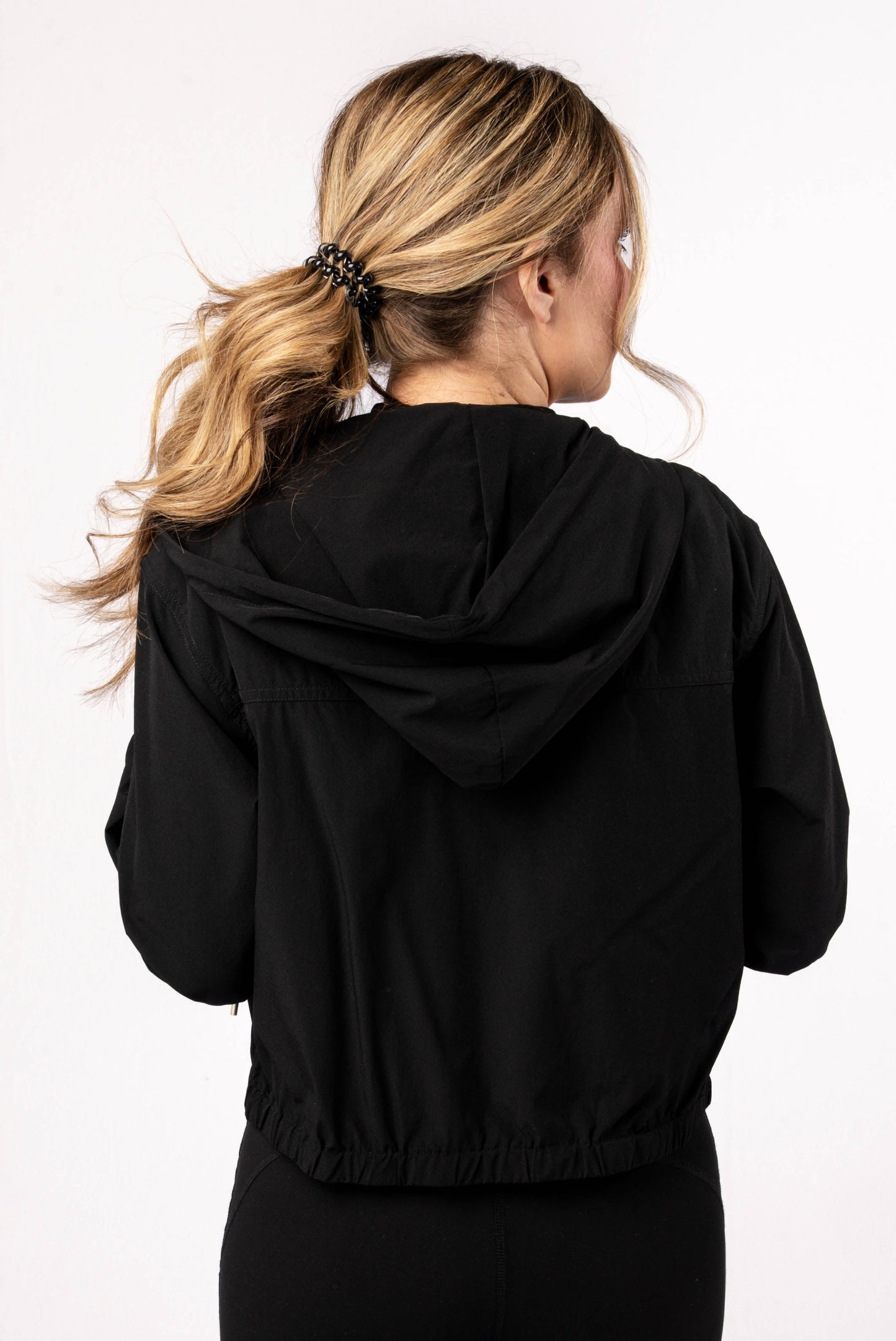 Cropped Athleisure Hooded Jacket