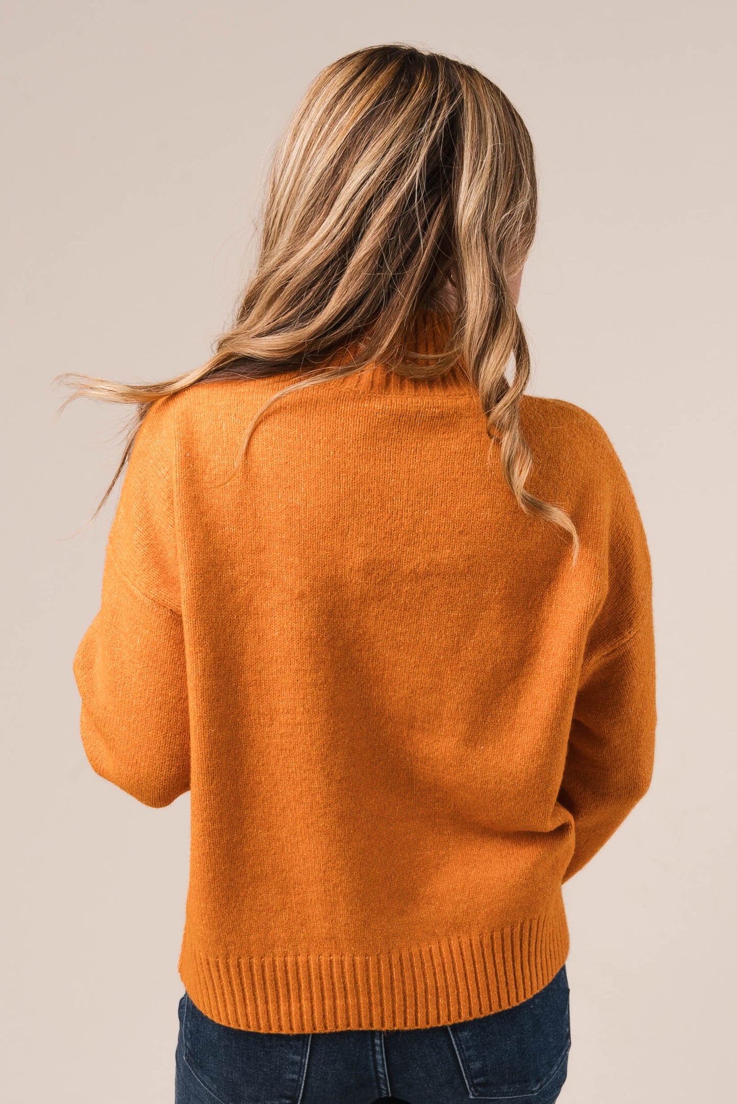 Marled Knit Mock Neck Sweater *Final Sale*