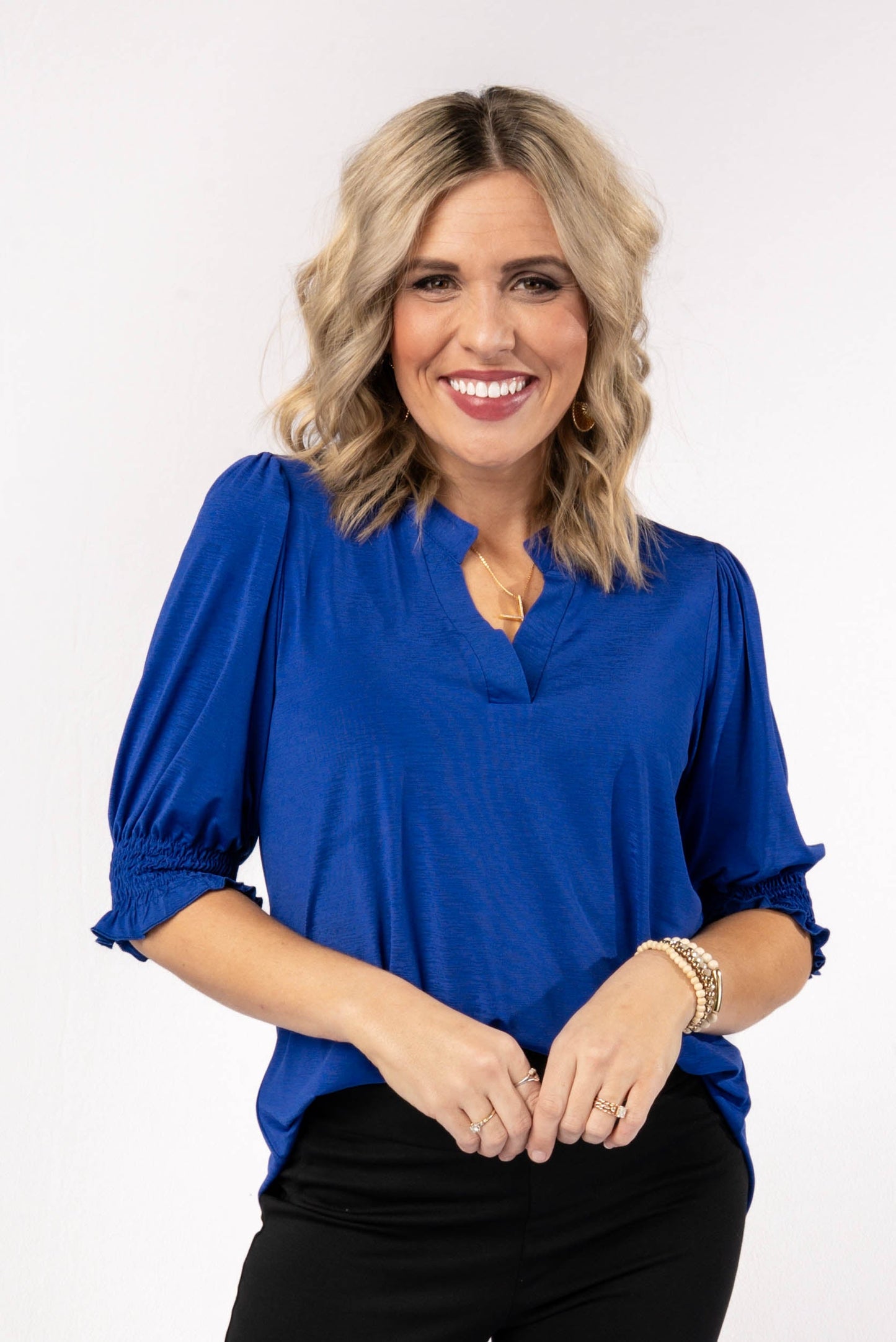 Liz Smocked Sleeve Top *Final Sale*