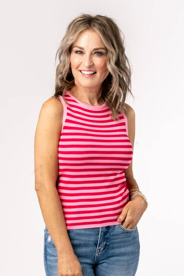 Striped Sweater Tank