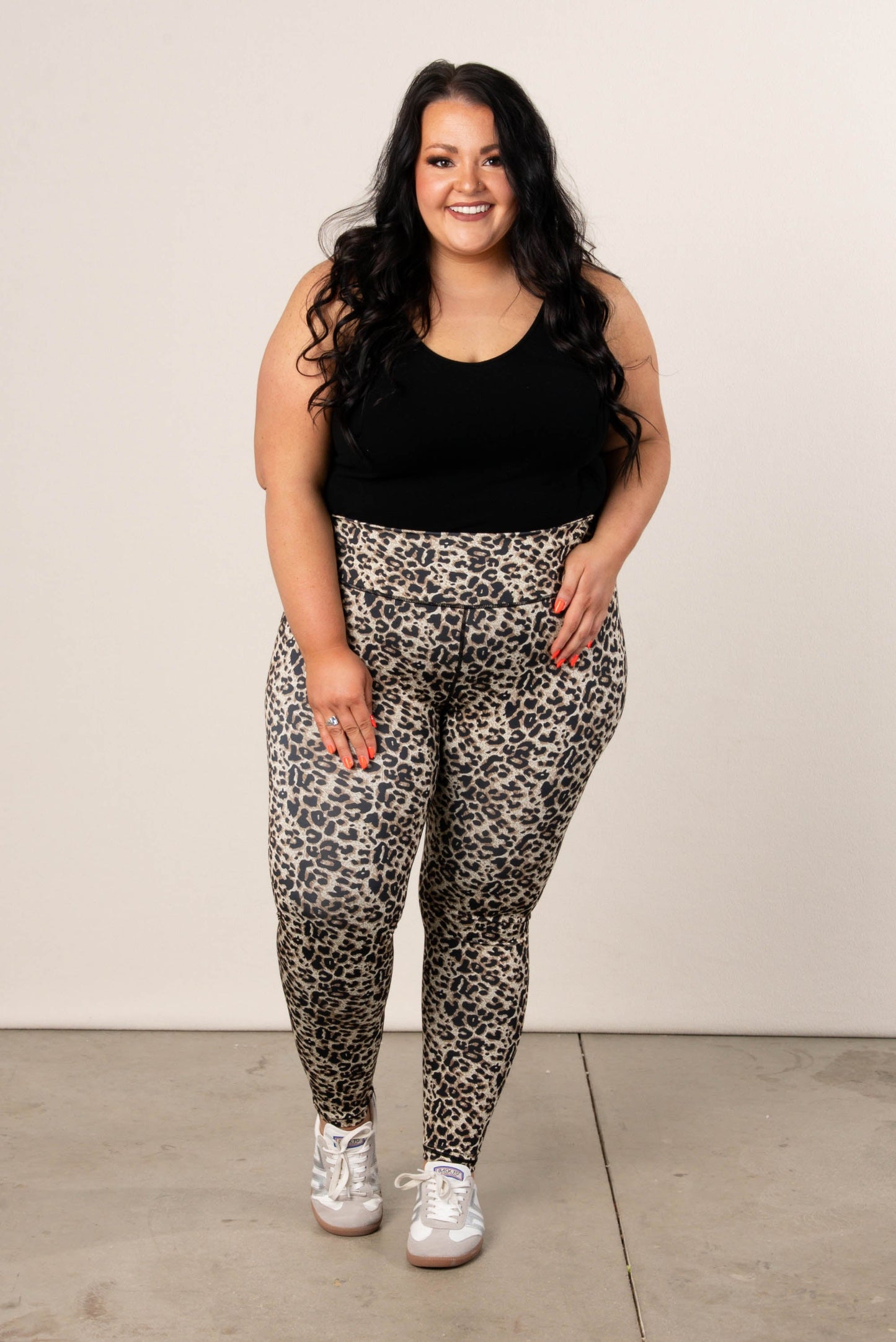 Cheetah High Waist Active Ankle Leggings