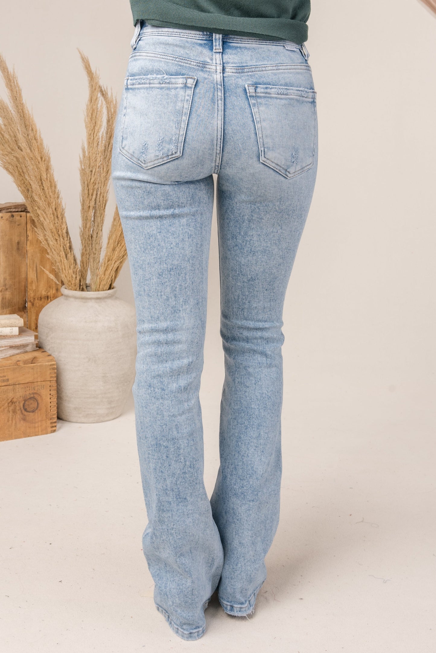 Risen High Rise Bootcut Jeans