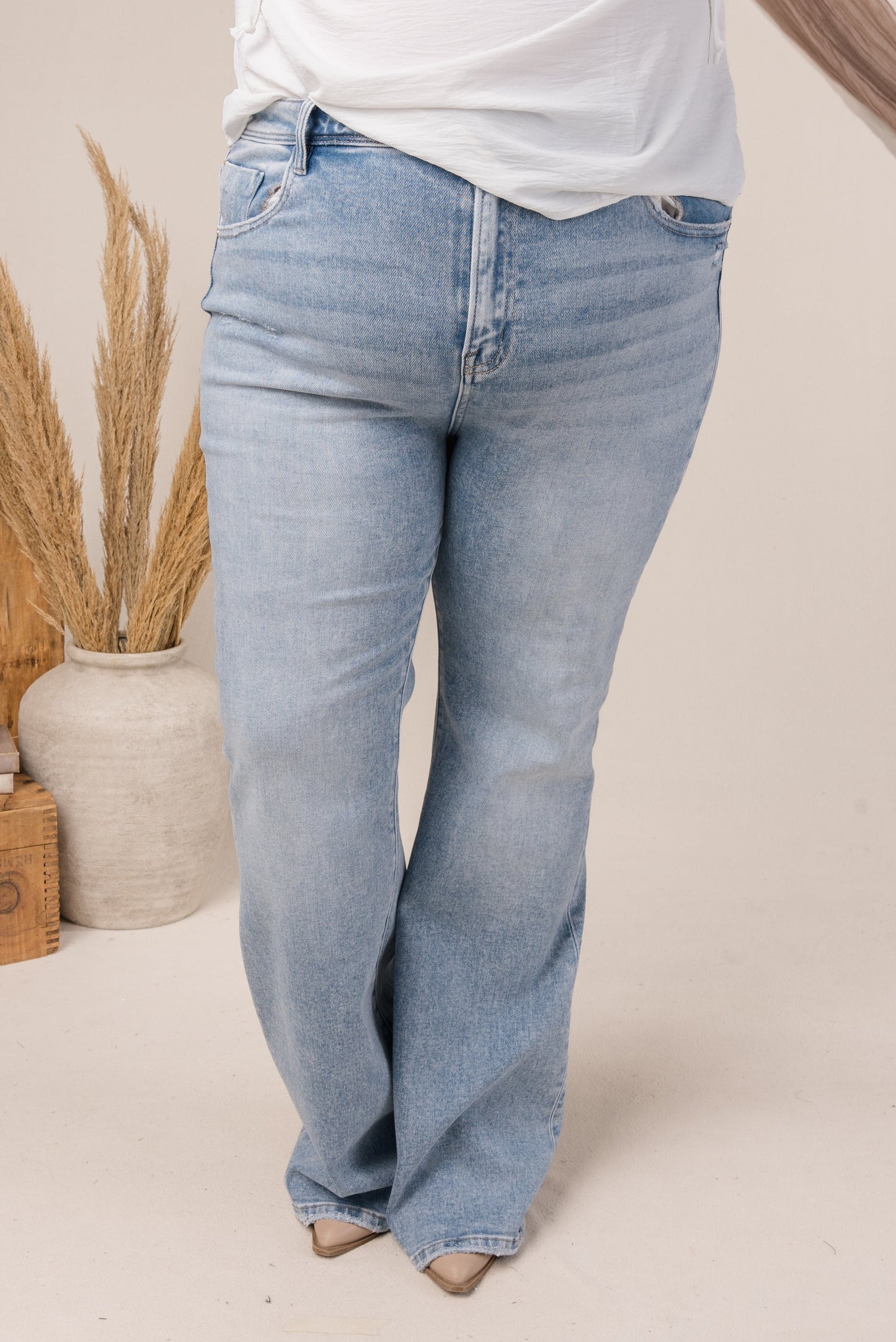 Risen High Rise Bootcut Jeans