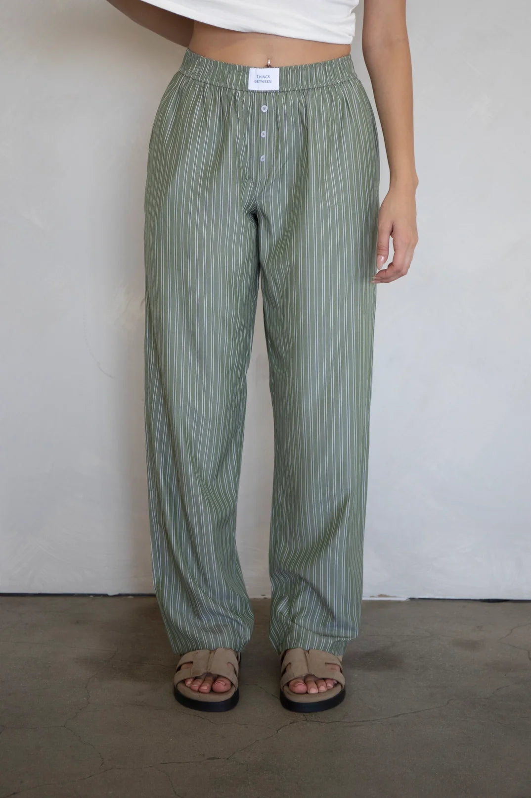 Striped Straight Leg Pajama Pant