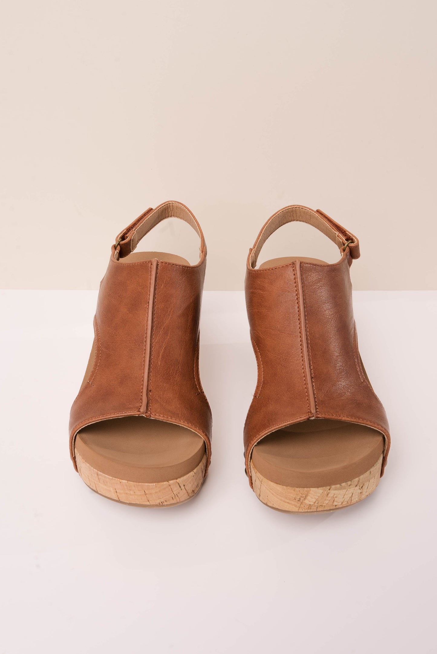 Carley Wedge Sandal in Bourbon