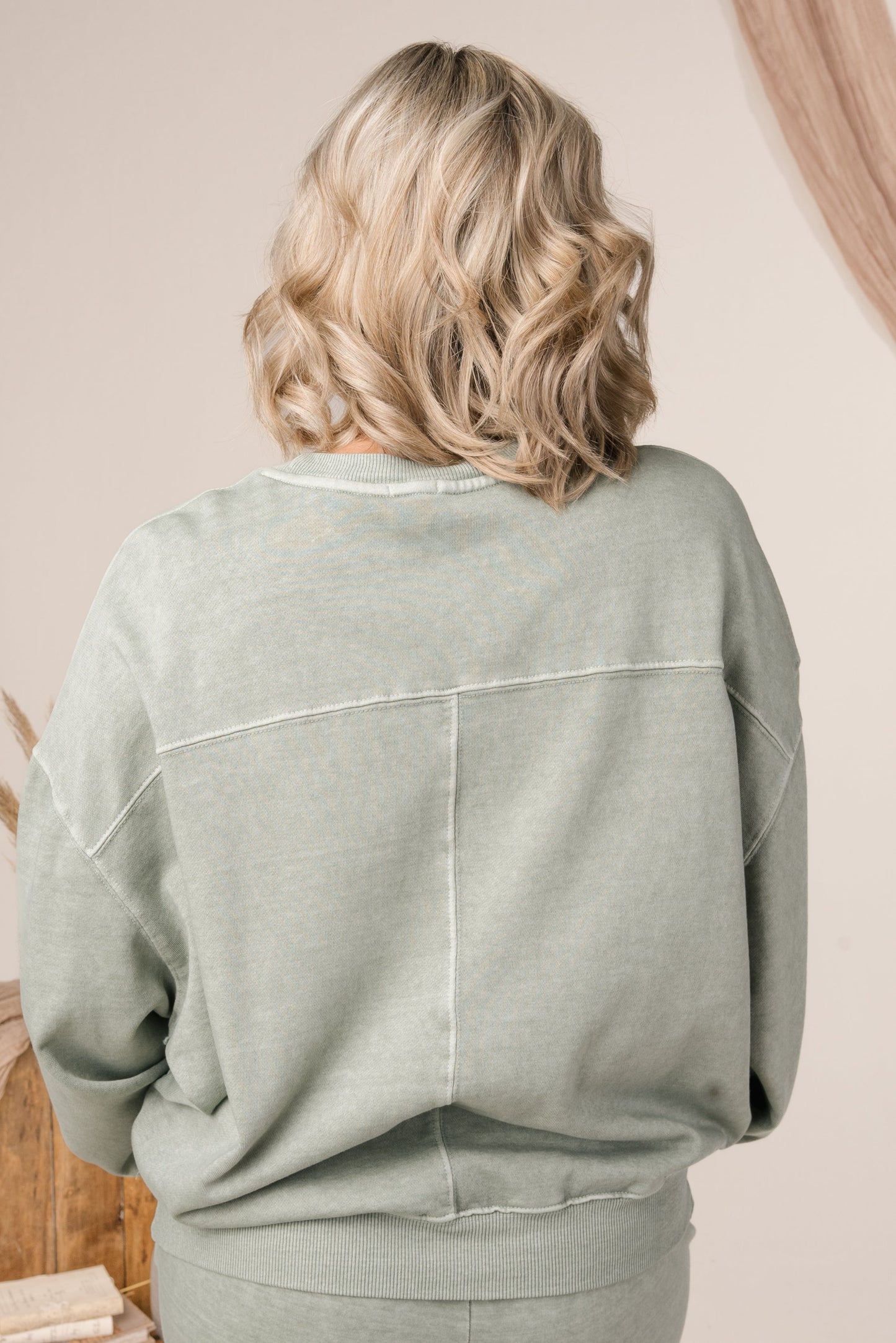 Washed Oversized Organic Cotton Sweatshirt