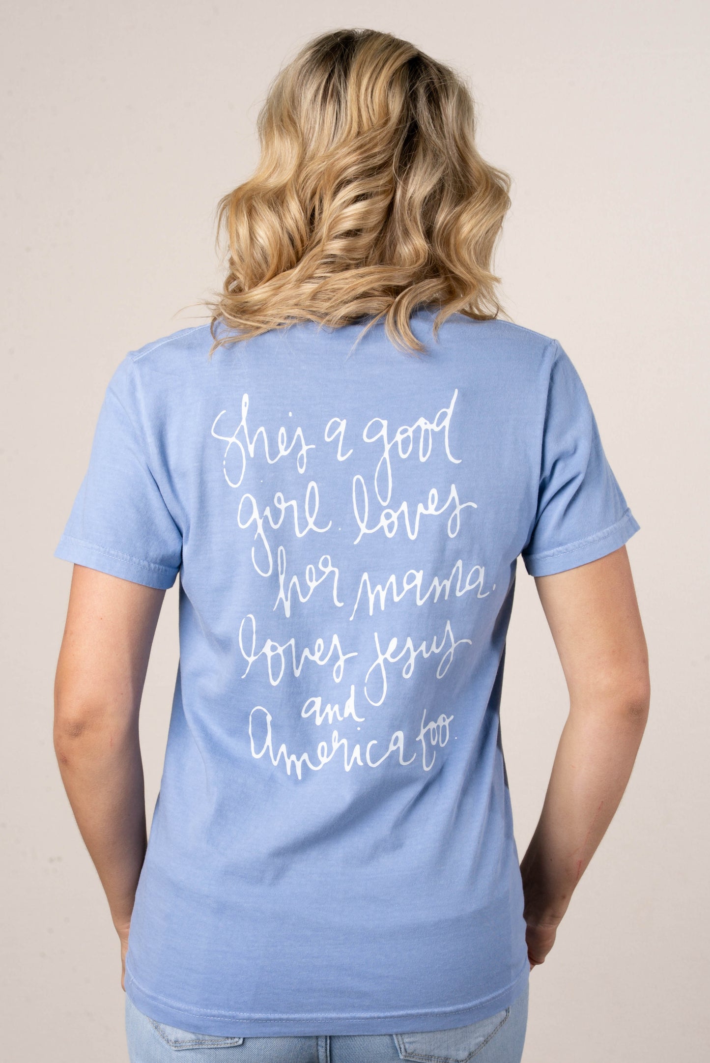 Loves Jesus + America Too Graphic Tee