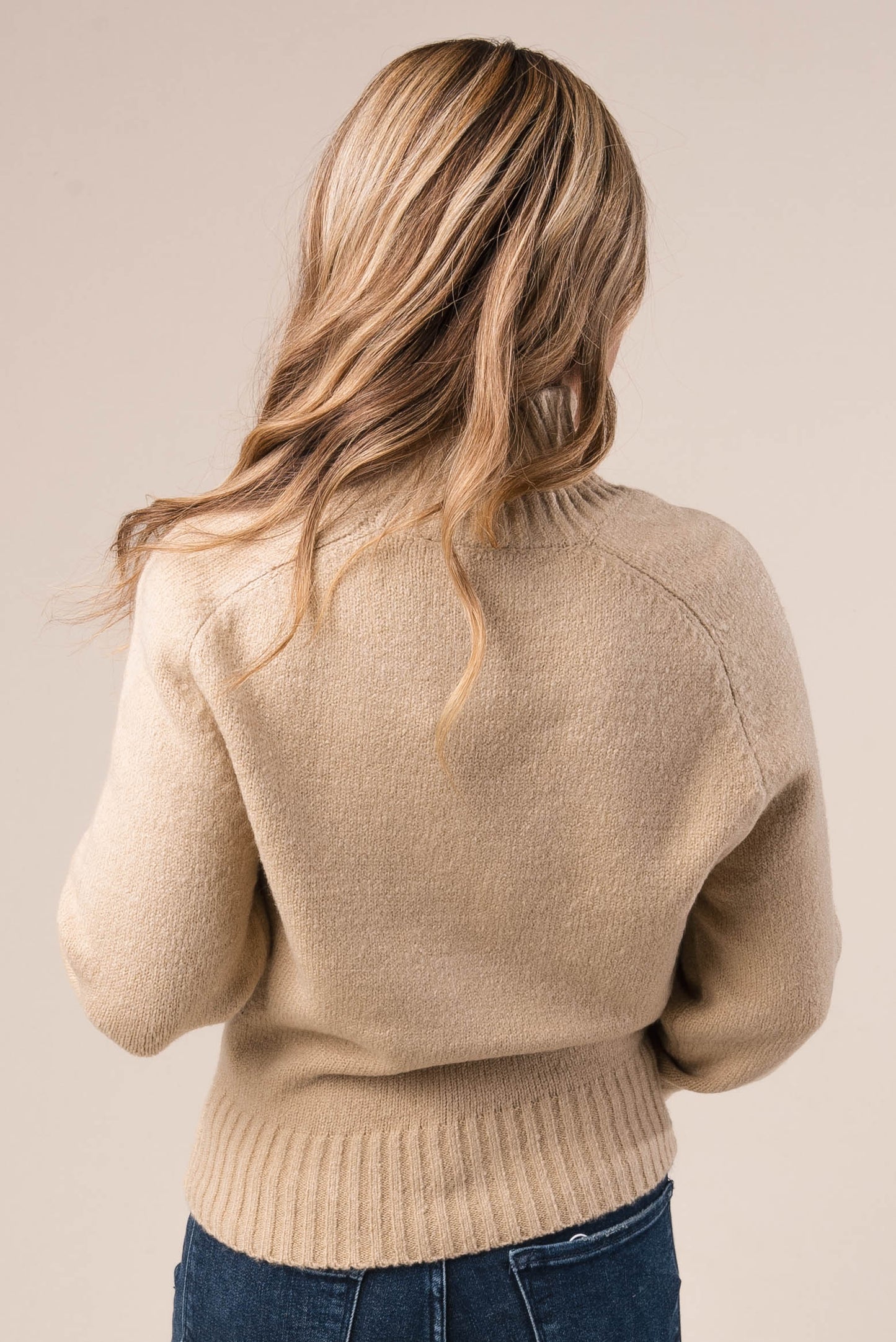 Mock Neck Raglan Sweater *Final Sale*