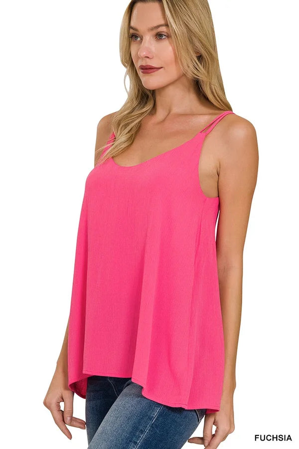 Crinkle Knit Cami Top *Final Sale*