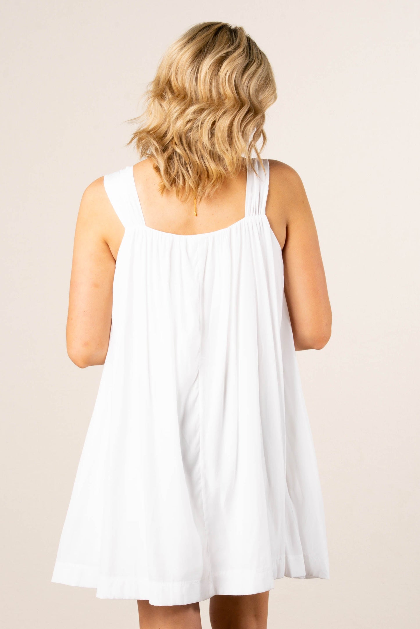 Floral + Bow Shoulder A-Line Dress