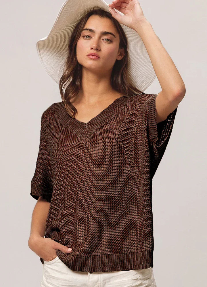 Dolman Sleeve Lightweight Sweater