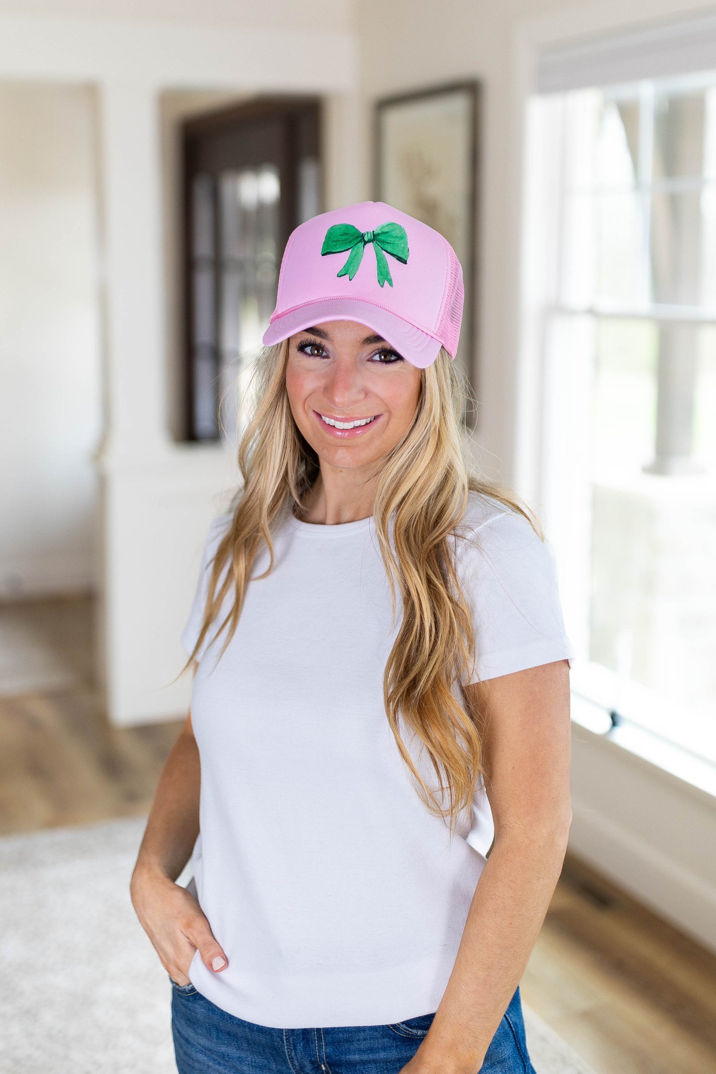 Green Bow Trucker Hat *Final Sale*