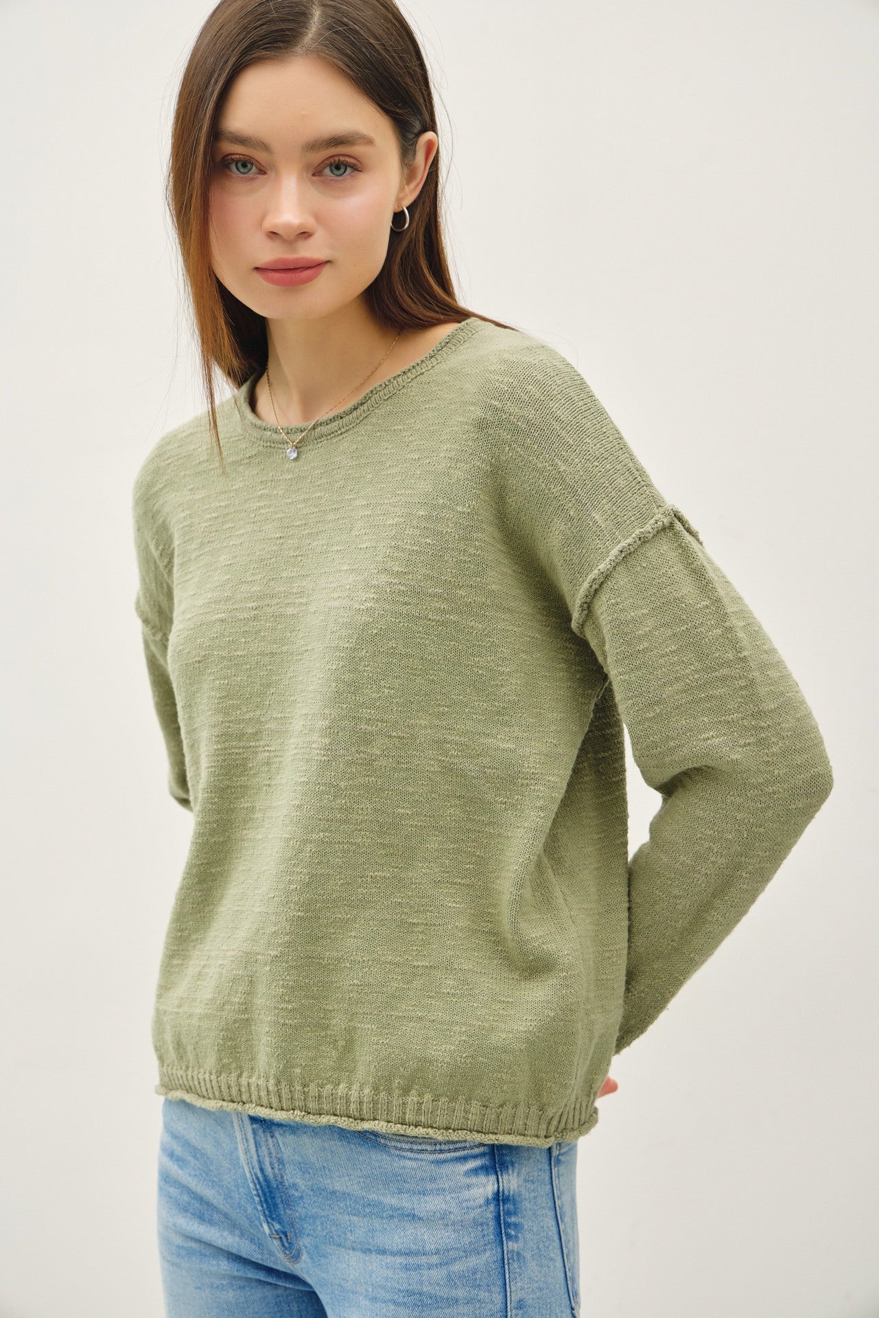 Inside Out Drop Shoulder Sweater PRE-ORDER