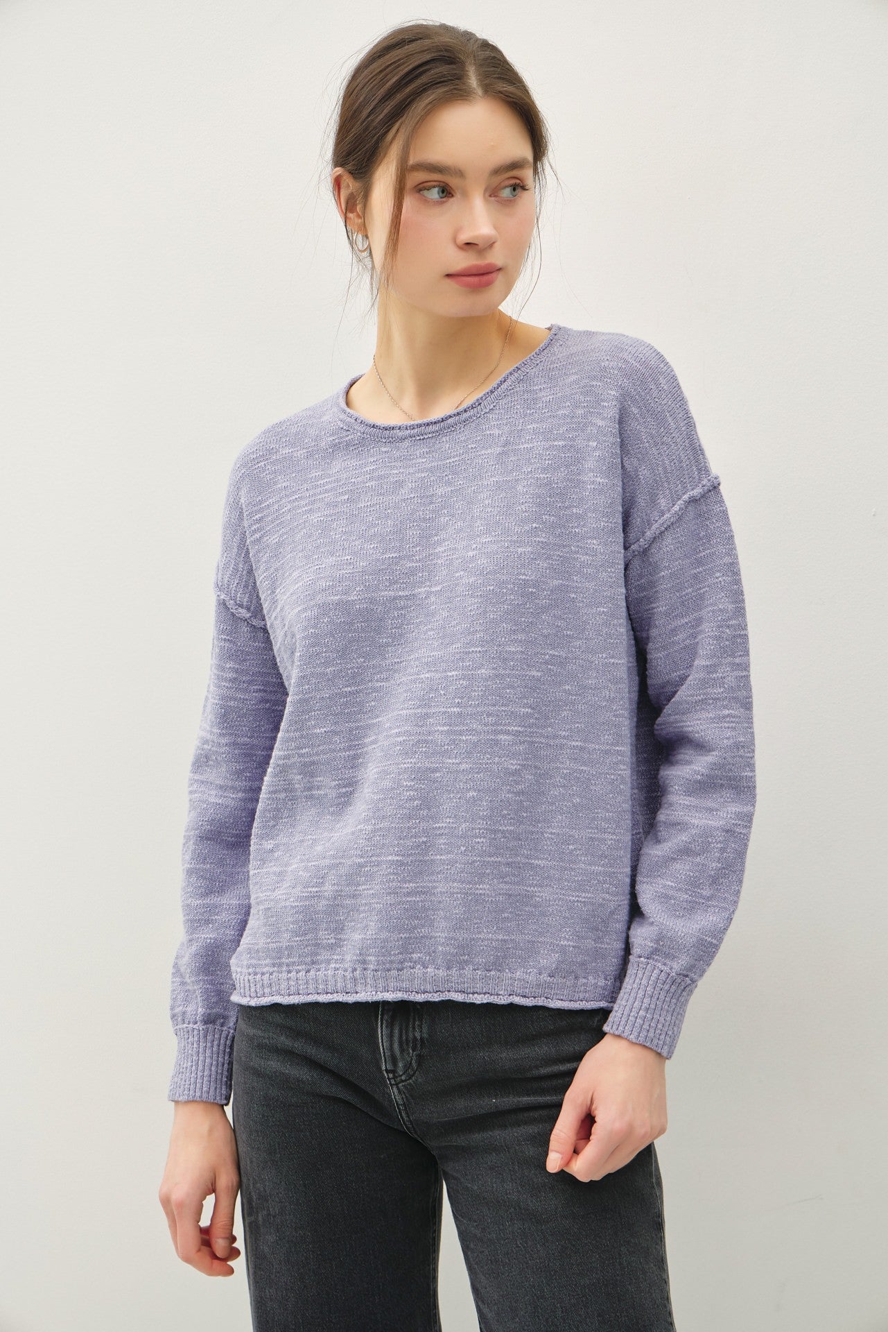Inside Out Drop Shoulder Sweater PRE-ORDER