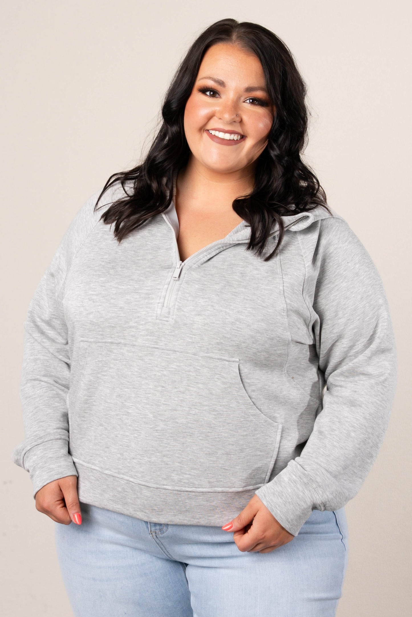 Scuba Half Zip Hooded Pullover