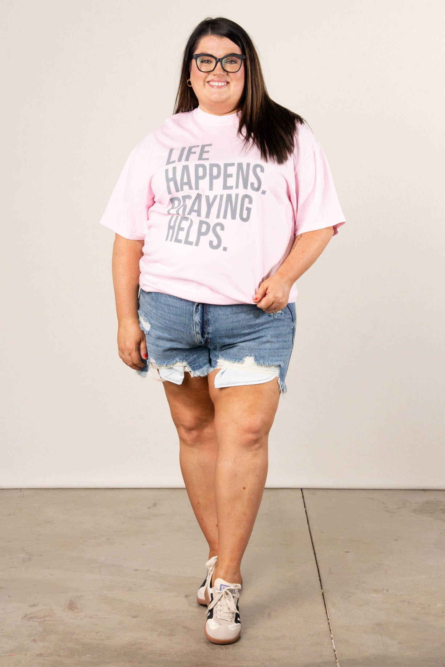 Life Happens Praying Helps Graphic Tee