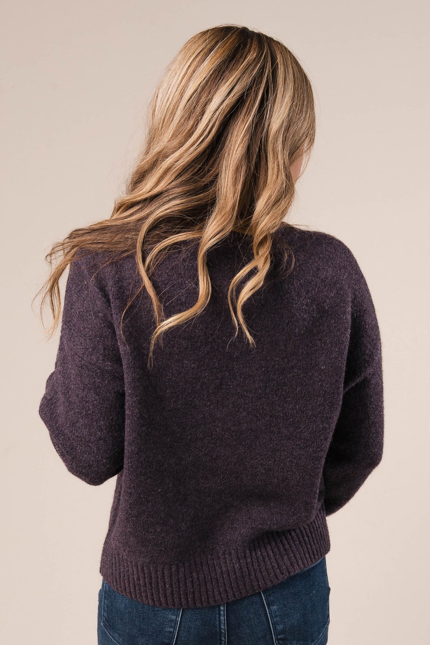 Marled Knit Mock Neck Sweater *Final Sale*