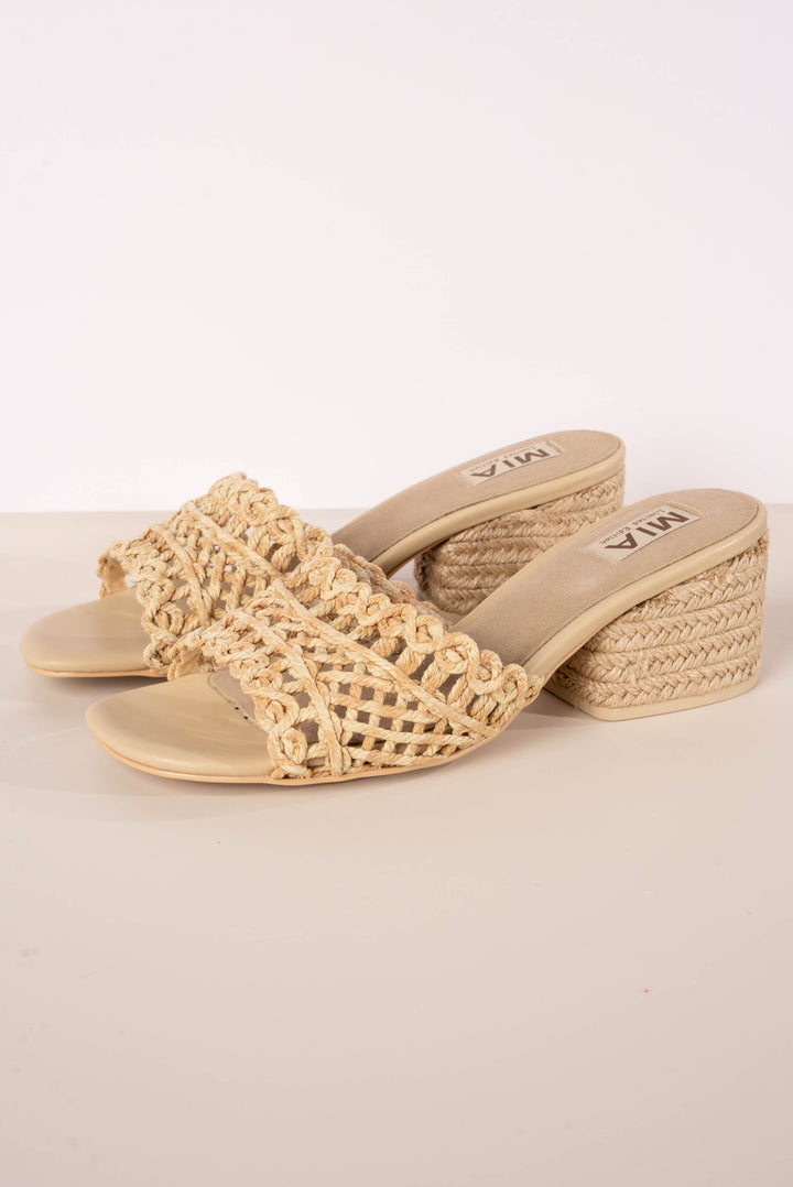 MIA | Idella Raffia Slide Sandal