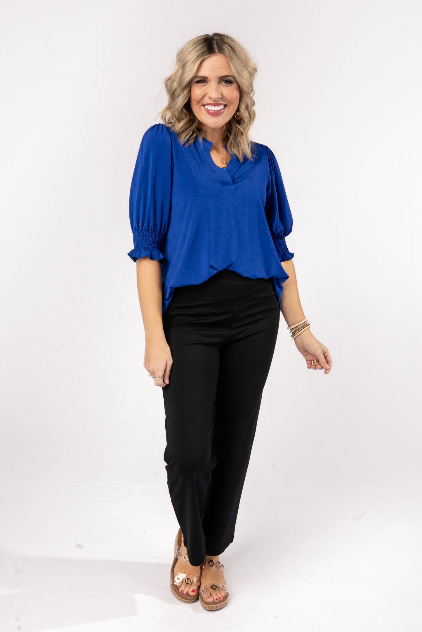 Liz Smocked Sleeve Top *Final Sale*