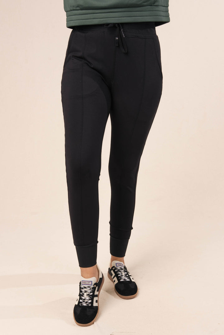 Seamed Skinny Drawstring Joggers