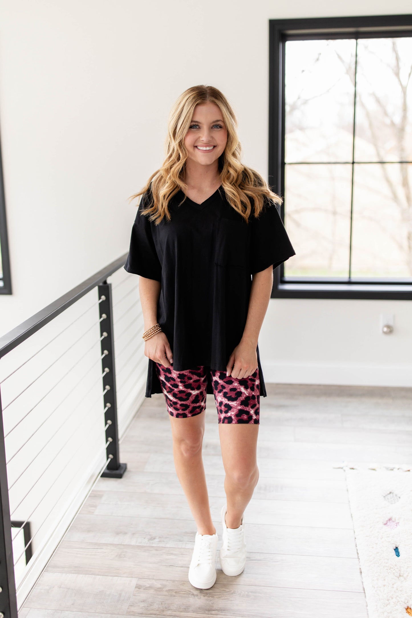 Leopard High Waist Biker Shorts *Final Sale*