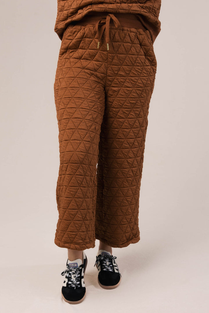 Quilted Wide Leg Crop Pants *Final Sale*