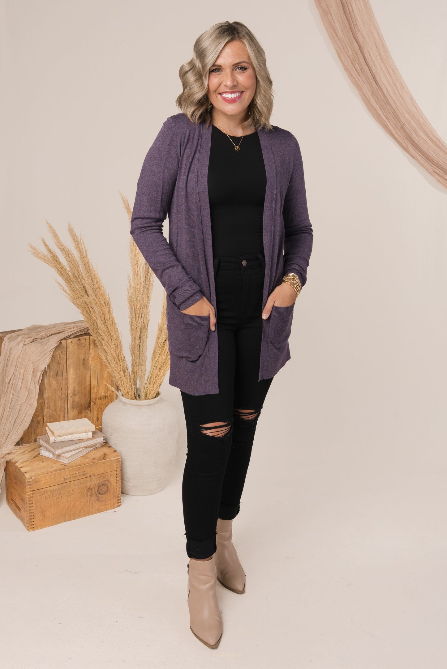 Open Front Sweater Cardigan
