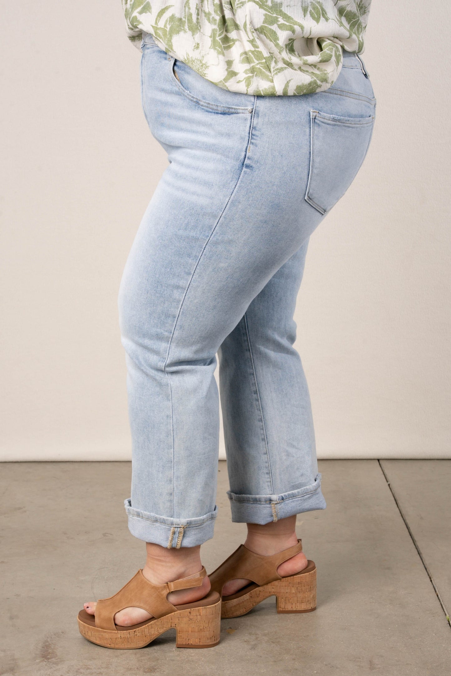 Risen Mid Rise Crop Flare Jeans