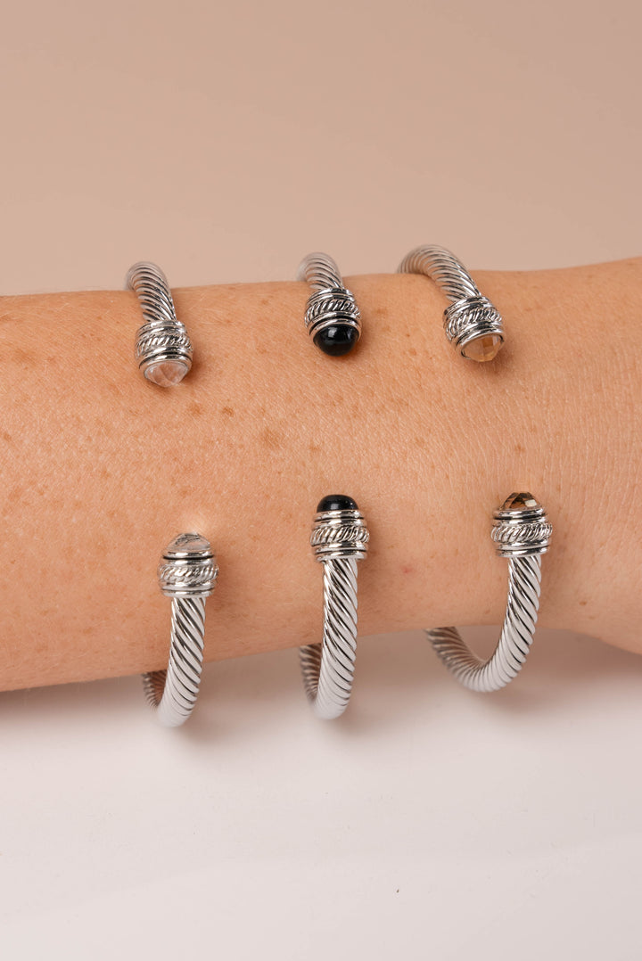 Natural Stone Cuff Bracelet