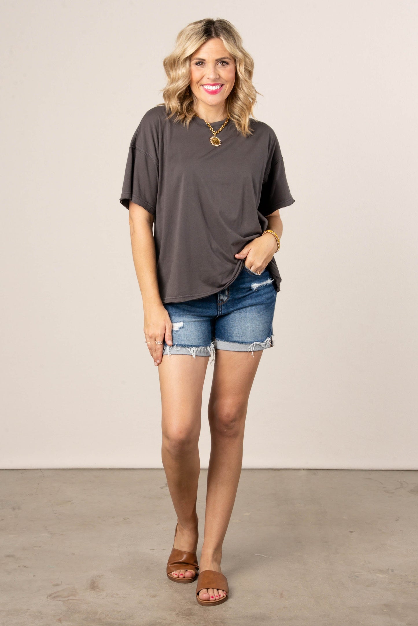 Washed Raw Seamed Tee