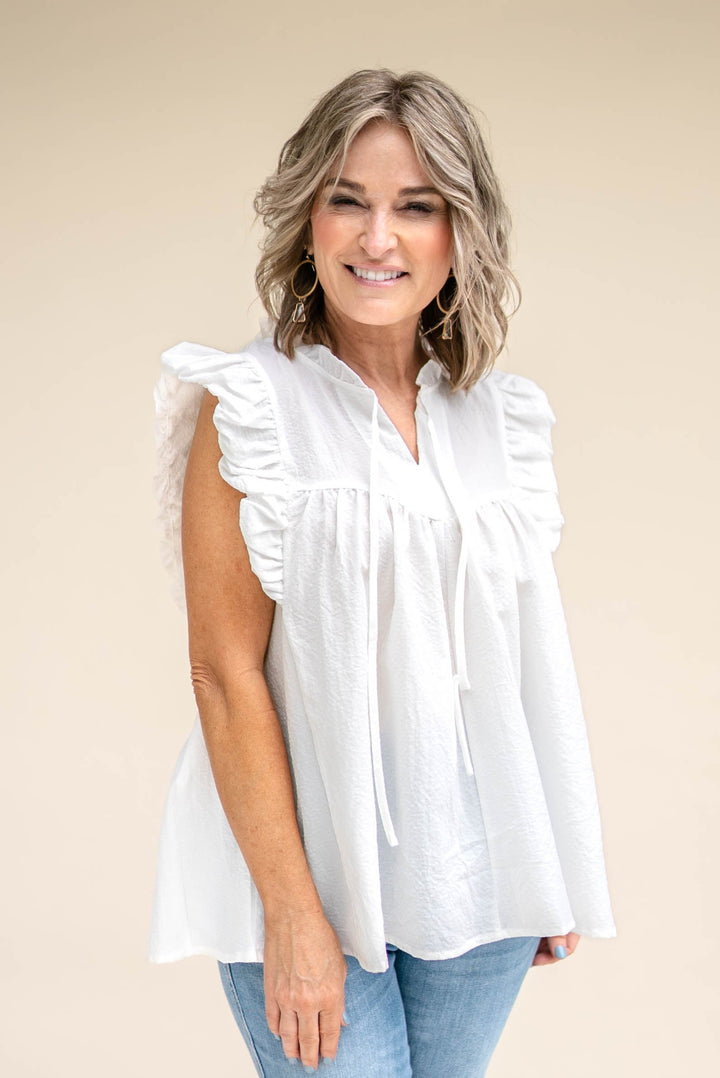 Mini Checked Babydoll Top *Final Sale*