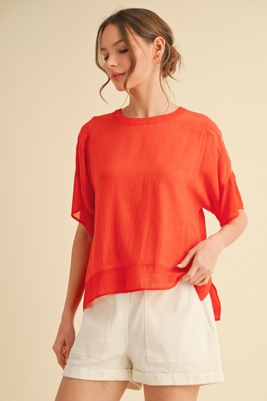 Solid Short Sleeves Top *Final Sale*