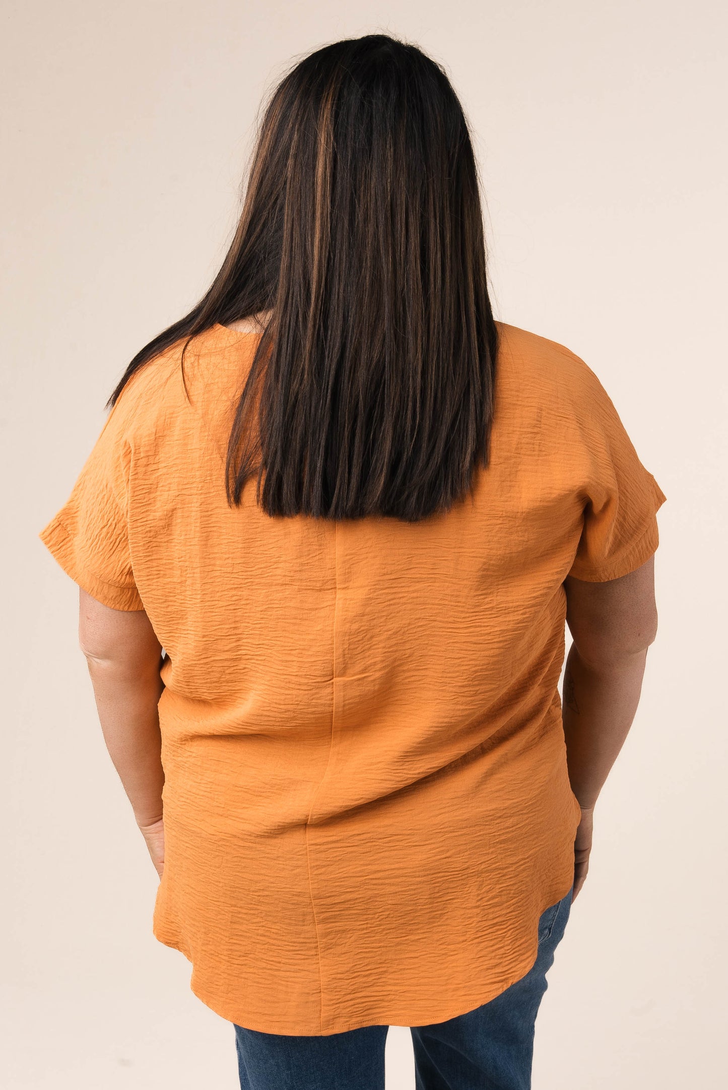 Crinkle Knit Dolman Top