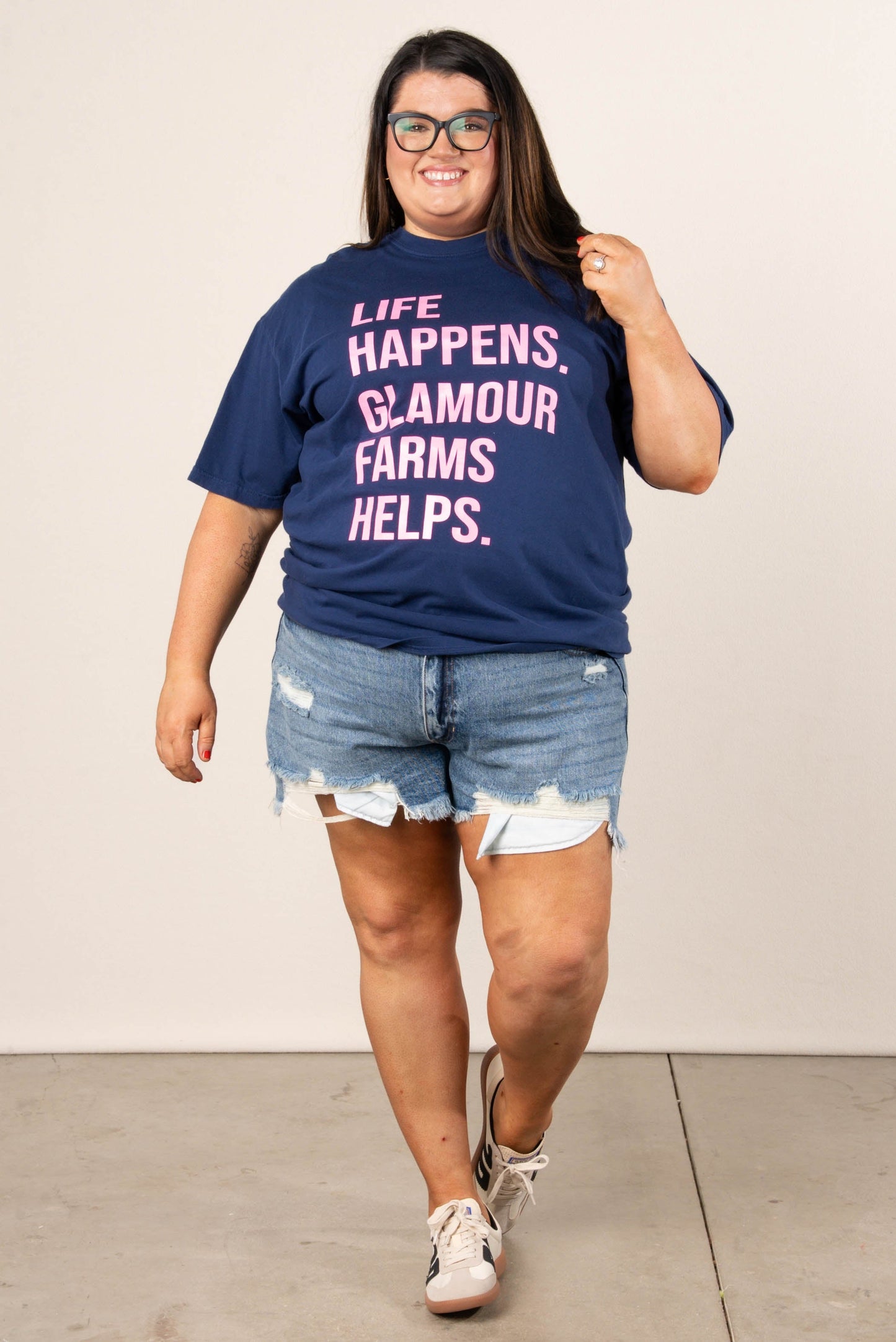 Life Happens Glamour Farms Helps Graphic Tee