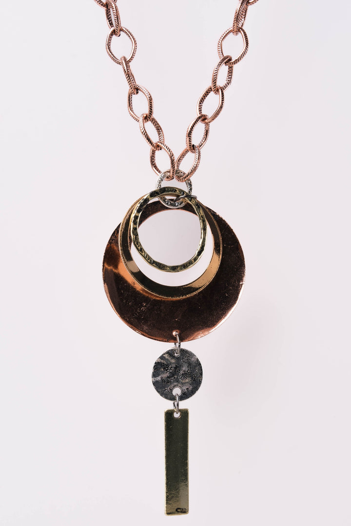 Geo Dangle Pendant Necklace