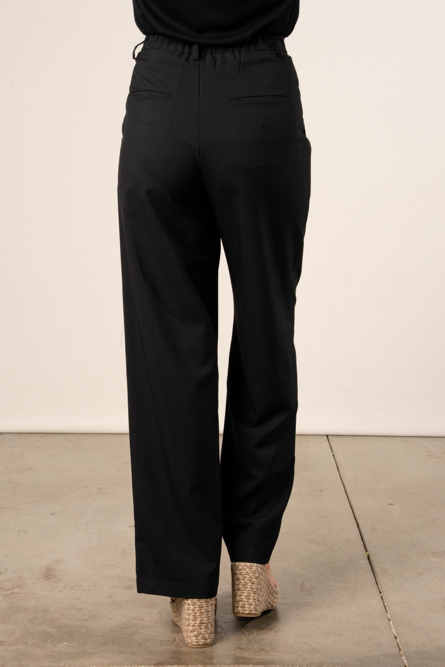 Twill Wide Leg Pants