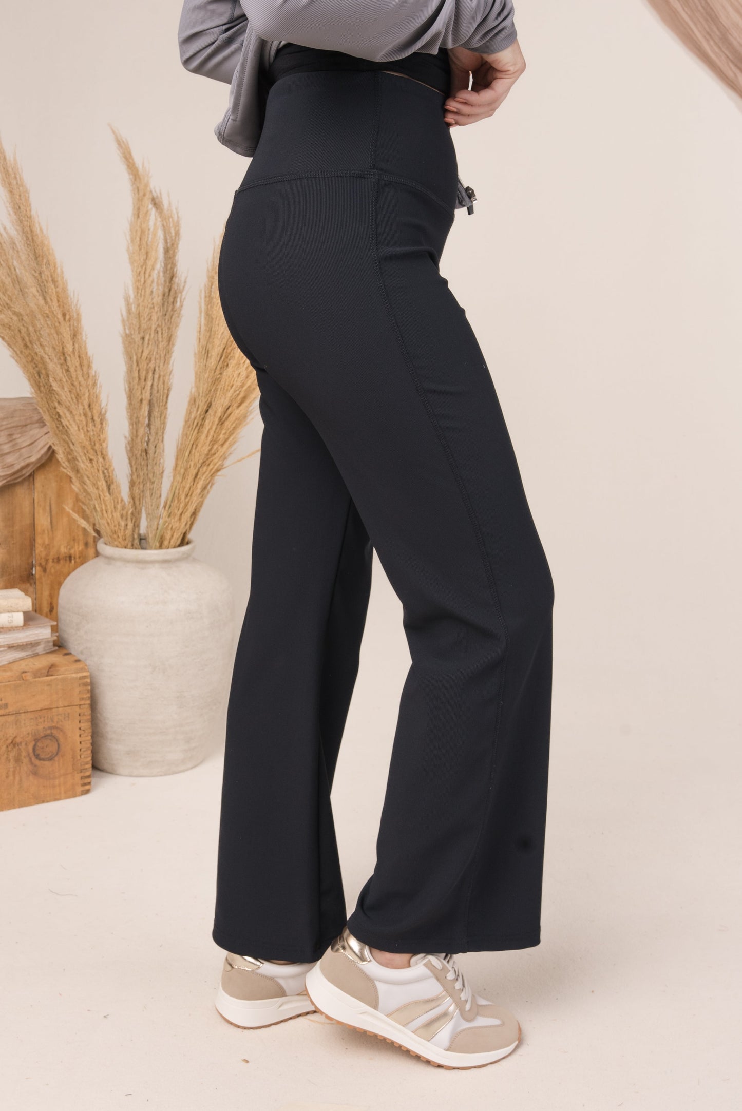 High Waist Crop Flare Yoga Pants