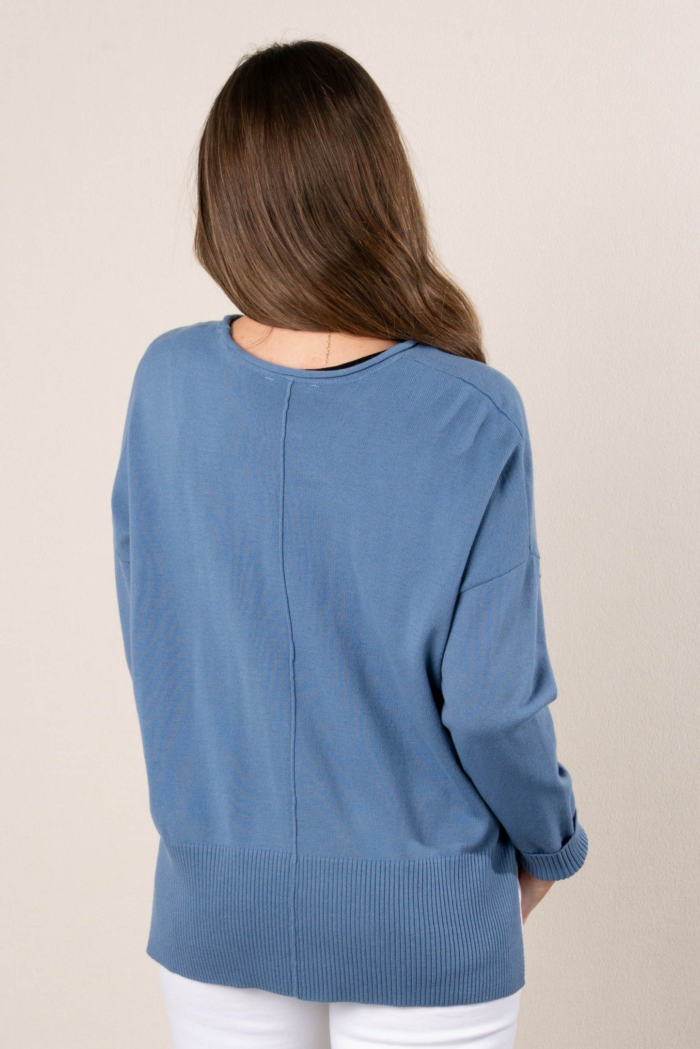 Center Seam Drop Shoulder Sweater *Final Sale*
