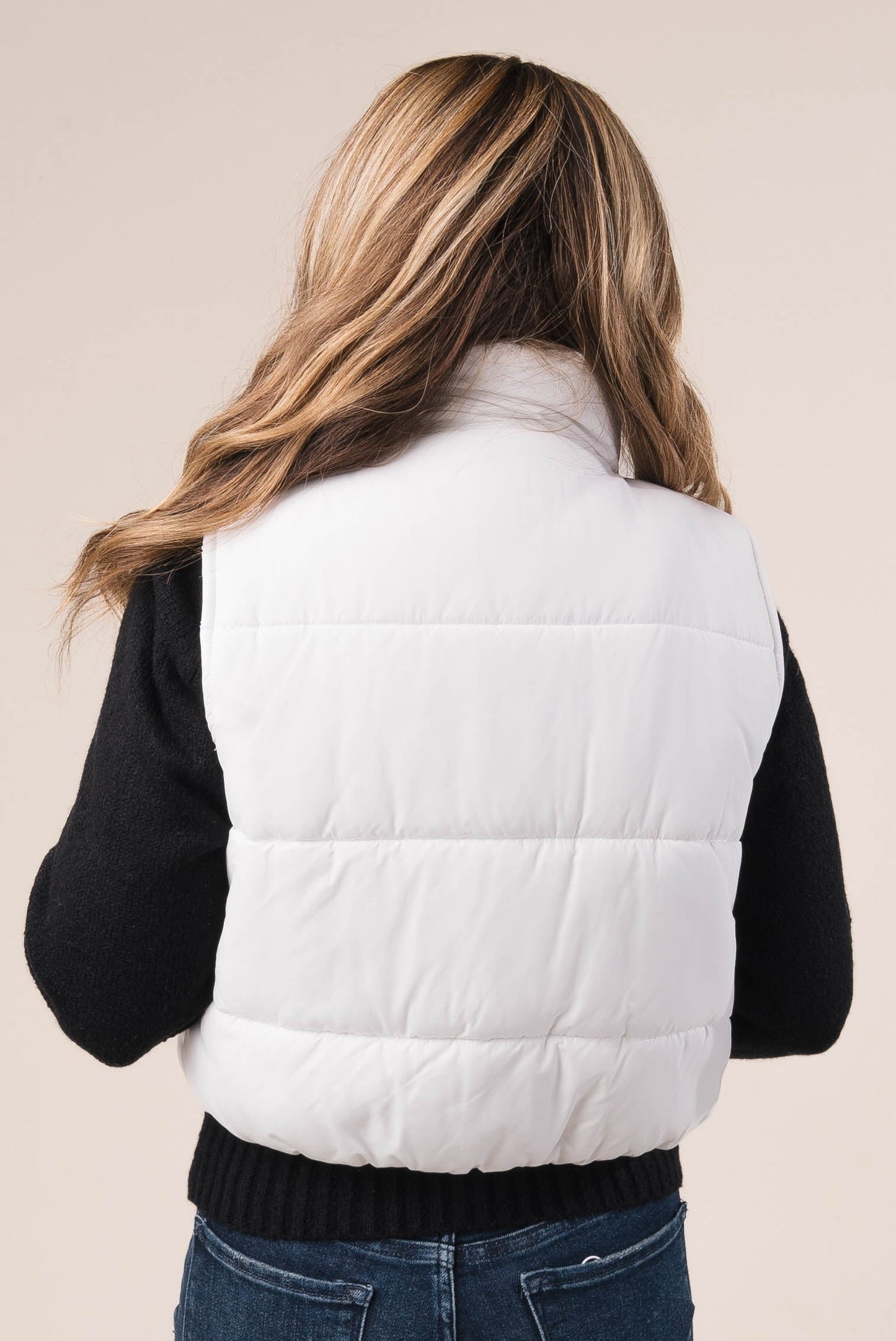 High Neck Puffer Vest *Final Sale*