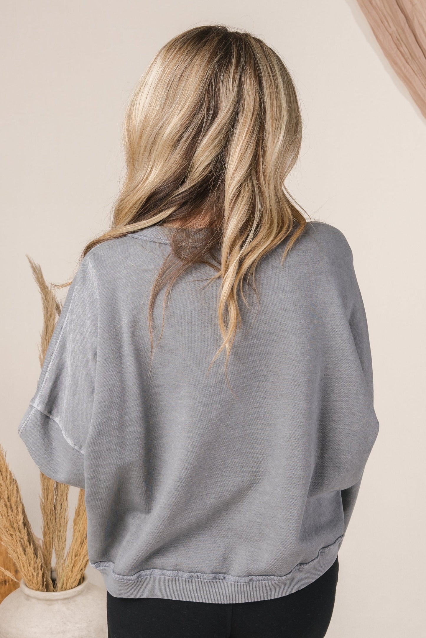 Washed Organic Cotton Crop Sweatshirt
