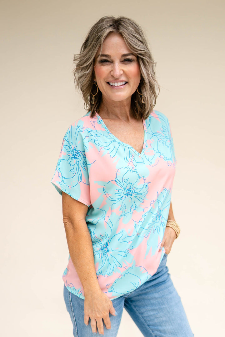 Floral Dolman Top *Final Sale*