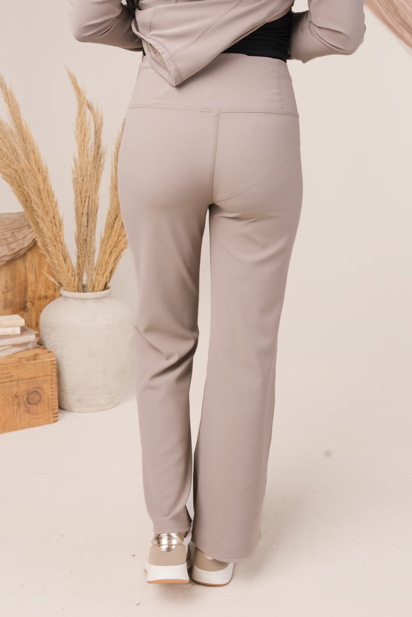 High Waist Crop Flare Yoga Pants