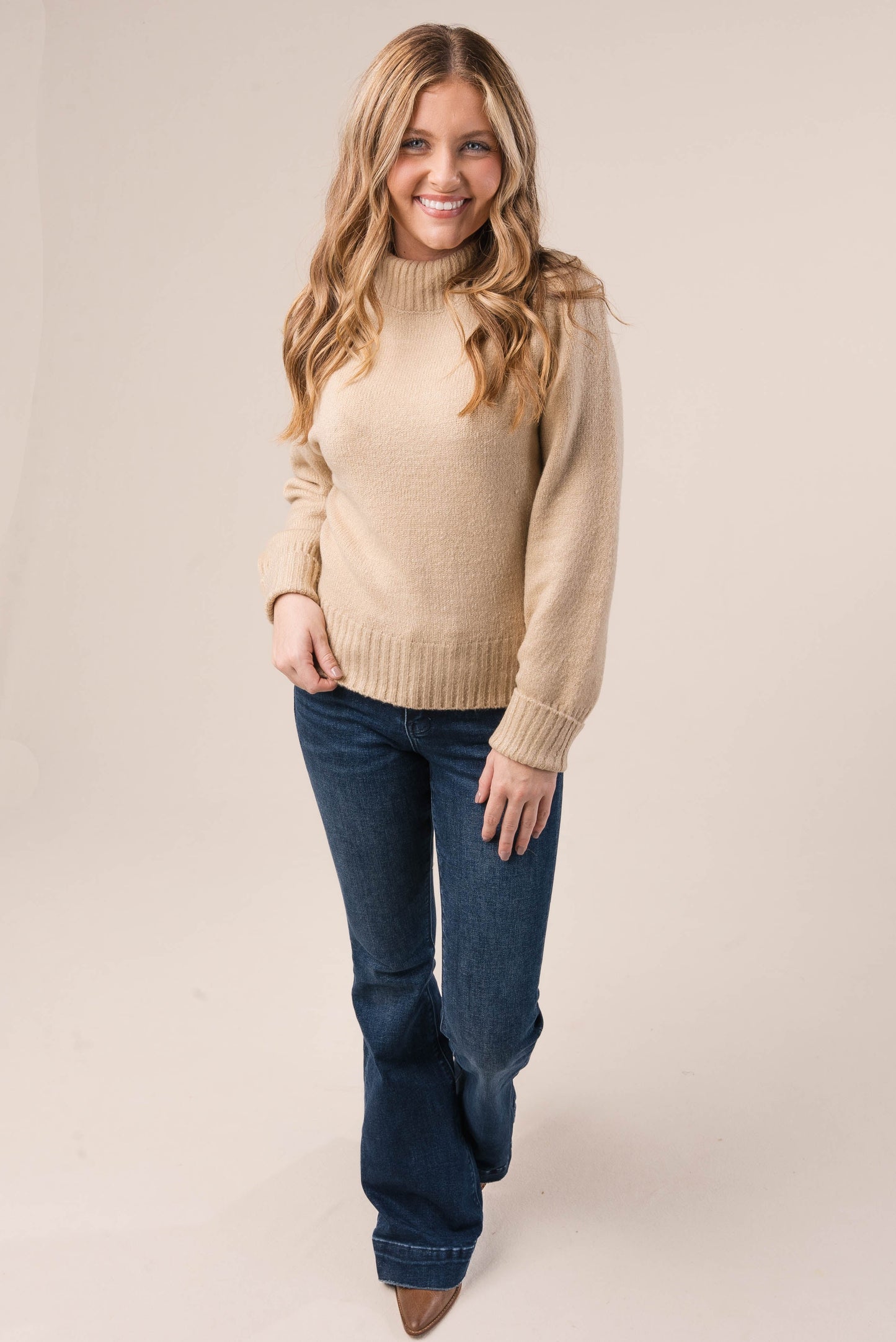 Mock Neck Raglan Sweater *Final Sale*