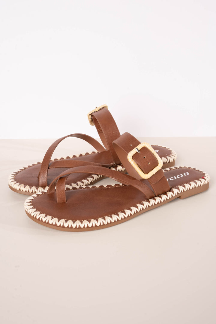 Soda | Adele Toe Loop Slide Sandal
